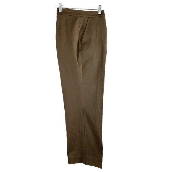 St. John Womens Taupe Trousers Dress Pants Size 10 NWT High Rise Short 6387 - Picture 4 of 13